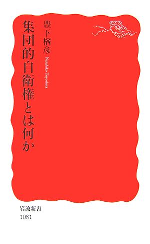 集団的自衛権とは何か (岩波新書 新赤版 1081) 豊下 楢彦