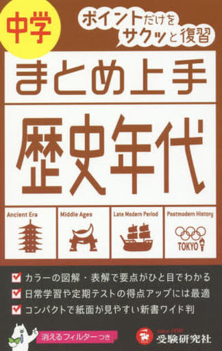 中学 まとめ上手 歴史年代: ポイントだけをサクッと復習 (受験研究社) 受験研究社; 中学教育研究会