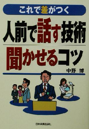 人前で話す技術・聞かせるコツ: これで差がつく 中野 博