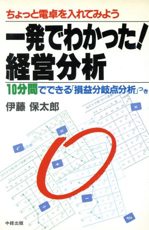 一発でわかった経営分析: ちょっと電卓を入れてみよう 10分間でできる損益分岐点分析つき 伊藤 保太郎