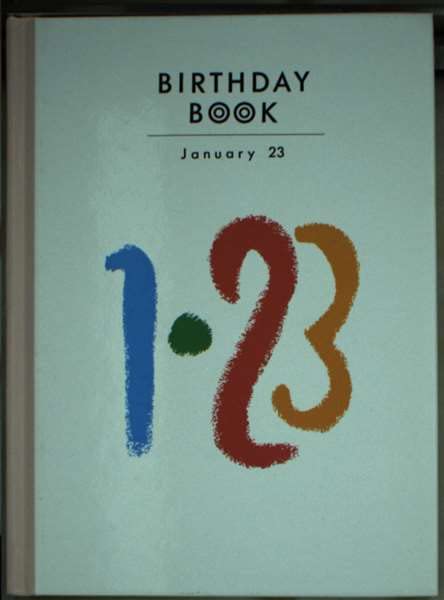 BIRTHDAY BOOK 1月23日