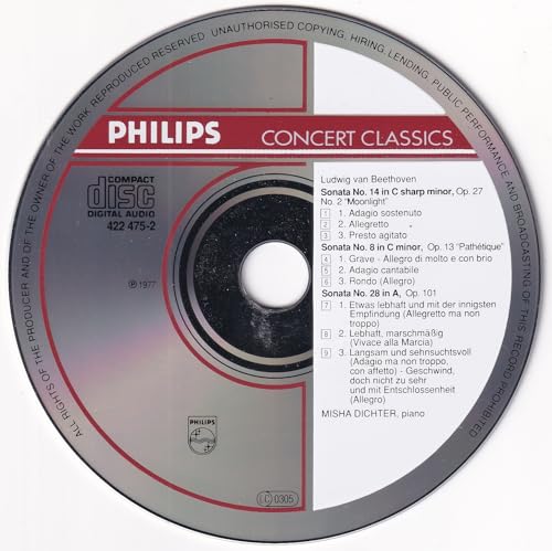 Piano Sonatas [CD] Beethoven; Dichter