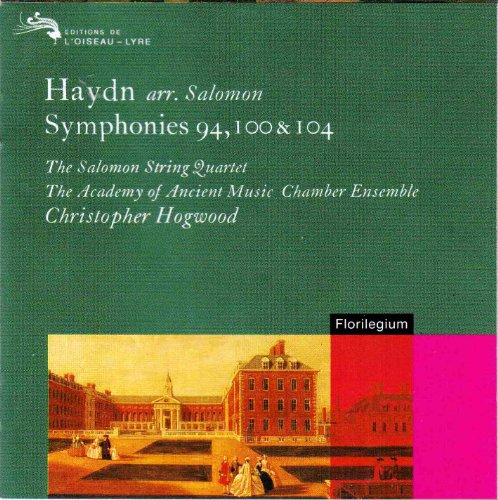 Haydn [CD] Salomon Str Qtet Aam; Hogwood