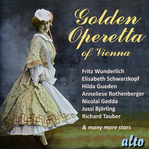 Golden Operetta of Vienna [CD] Hilda Gueden Elisabeth Schwarzkopf Fritz Wunderlich Anneliese Rothenberge1. r Nicolai Gedda Jussi Bjorling Richard Tauber Sena Jurinac Rudolf Schock Imre (Emmerich) Kalman Franz Lehar Carl Millocker Johann II Strauss Richard