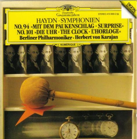 Symphonies 94 ” Surprise ” & 101 ” Clock ” [CD] Haydn Karajan; Bpo