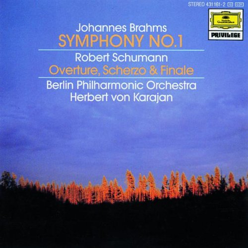 Symphony 1 / Overture [CD] Brahms Schumann Karajan; Bpo
