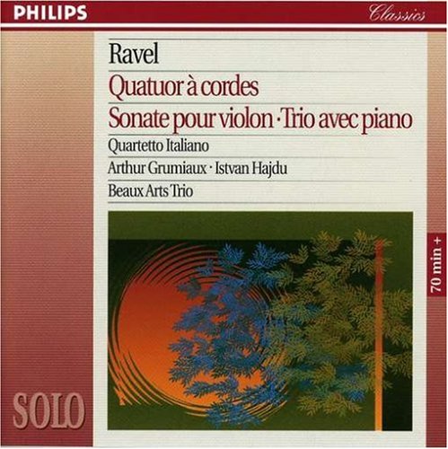 Ravel;String Quartet in F [CD] Quartetto Italiano Maurice Ravel Istvn Hajdu; Beaux Arts Trio