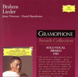 Brahms: Lieder [CD] Jessye; Barenboim Norman