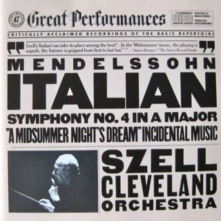Symphony 4 / Midsummer Nights Dream [CD] Mendelssohn Szell; Cleveland Orchestra