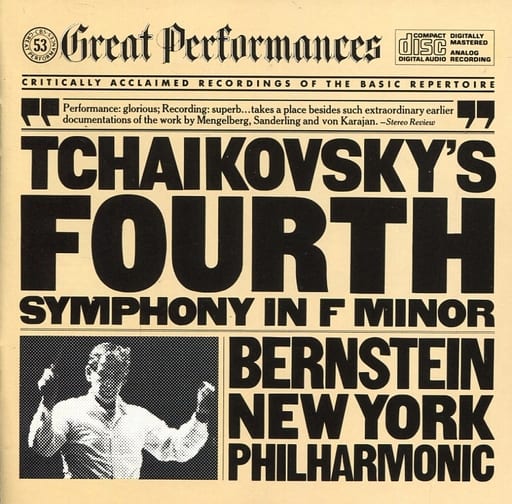 Symphony 4 [CD] Tchaikovsky Bernstein; Nyp