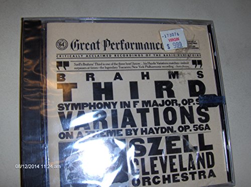 Symphony 3 / Haydn Variations [CD] Brahms Szell; Cleveland Orchestra