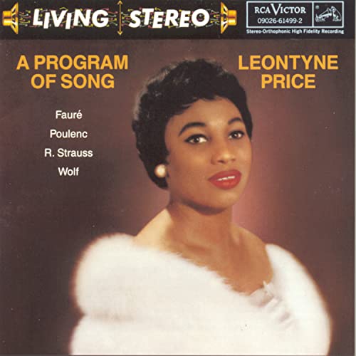 Program of Song [CD] Price Leontyne