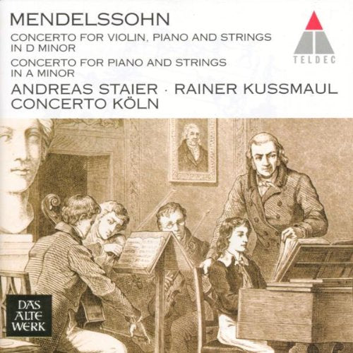 Mendelssohn: Cto for Vln Pno & Str [CD] Various