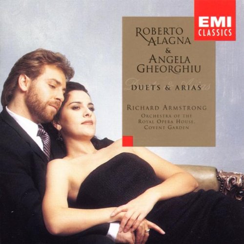 Duets & Arias [CD] Royal Opera House Orchestra， Covent Garden Charles Gounod Gaetano Donizetti Giacomo Puccini Gustave Charpentier Hector Berlioz Jacques Offenbach Jules Massenet Leonard Bernstein Pietro Mascagni Richard Armstrong Angela Gheorghiu; Robert