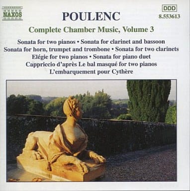 Complete Chamber Music 3 [CD] Francis Poulenc Alexandre Tharaud; Franois Chaplin