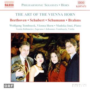 Art of the Vienna Horn [CD] Franz Schubert Johannes Brahms Ludwig van Beethoven Robert Schumann Madoka Inui; Genia Khmeier
