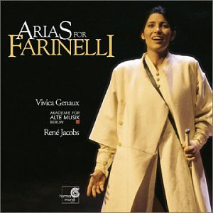 Arias for Farinelli [CD] Baldassare Galuppi Geminiano Giacomelli Johann Hasse Nicola Porpora Riccardo Broschi Ren Jacobs Akademie fr Alte Musik Berlin; Vivica Genaux
