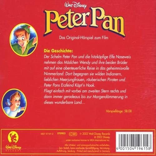 Peter Pan [CD] Walt Disney