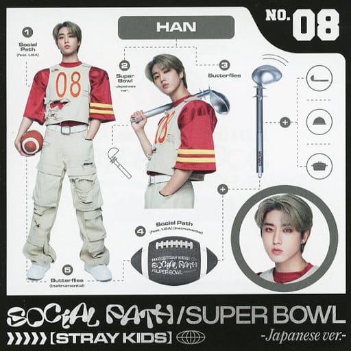 Social Path(Feat Lisa) / Super Bowl-japannese Ver.(Fanclub会員限定盤)(Han盤) [CD]