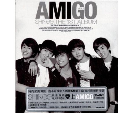 潮人影音 C版 「愛上AMIGO」CD+DVD 亞洲特別版 SHINee 1集 - Amigo （リパッケージ版） （アジアスペシャルエディション） [CD] SHINee SHINee; シャイニー