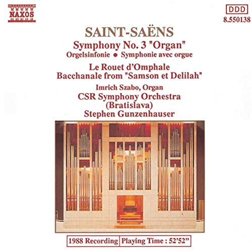 Orgelsinfonie/Le Rouet/Bacch. [CD] [Mar 22， 1991] Szabo/Gunzenhauser/CSR Symph.