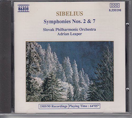 Sibelius - Symphonies Nos 2 & 7 [CD]