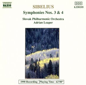 【輸入盤】Ｓｉｂｅｌｉｕｓ；Ｓｙｍｐｈｏｎｉｅｓ Ｎｏｓ．３＆４ [CD]