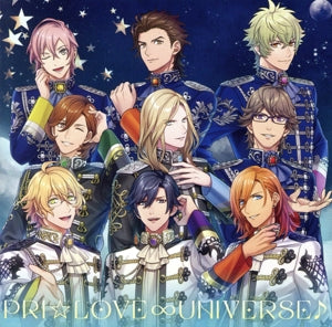 うたの☆プリンスさまっ♪ ALL STAR STAGEテーマソングCD 「PRI☆LOVE∞UNIVERSE♪」《Ver.B》 [CD] 一十木音也(CV.寺島拓篤)、聖川真斗(CV.鈴村健一)、四ノ宮那月(CV.谷山紀章)、一ノ瀬トキヤ(CV.宮野真守) 神宮寺レン(CV.諏訪部順一)、来栖 翔(CV.下野 紘)、愛島セシル(CV.鳥海浩輔)、寿 嶺二(CV.森久保祥太郎) 黒崎蘭丸(CV.鈴木達央)、美風 藍(CV.蒼井翔太)、カミュ(CV.前野智昭)、鳳 瑛一（CV.緑川 光） 、皇 綺羅（CV.小