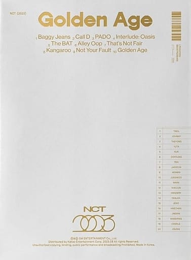 NCT 4th Full Album'Golden Age (Collecting Ver.)'(韓国盤） [CD] NCT