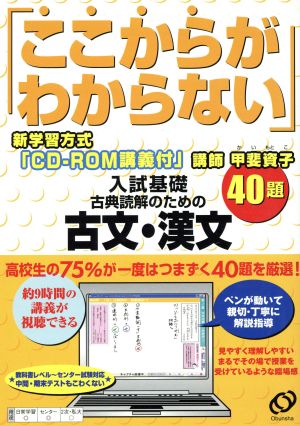 「ここからがわからない」入試基礎古文・漢文40題 旺文社FAX国語指導部