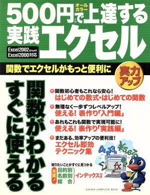 500円で上達する実践エクセル: 関数でエクセルがもっと便利に Excel 2002(Office XP) Excel 2000対応 (Gakken Computer Mook) [Oct 01， 2002]