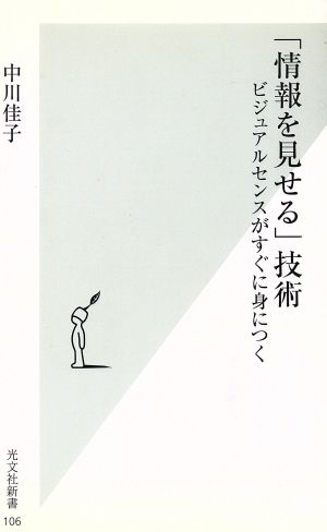 「情報を見せる」技術 (光文社新書) [Jul 17， 2003] 中川 佳子