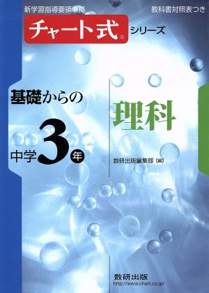 チャート式シリーズ基礎からの中学3年理科 (新学習指導要領準拠 チャート式基礎からの中学シリーズ) [Feb 18， 2012] 数研出版編集部; 数研出版編集部