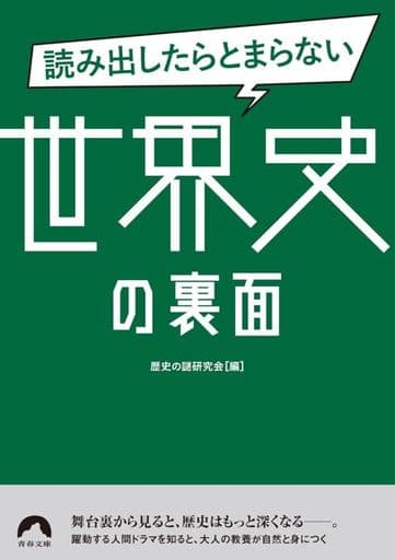 読み出したらとまらない世界史の裏面 (青春文庫 れ 55) 歴史の謎研究会