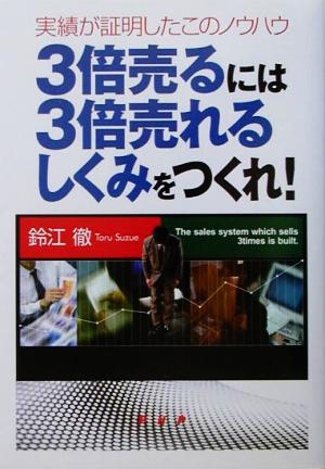 3倍売るには3倍売れるしくみをつくれ！ 鈴江 徹