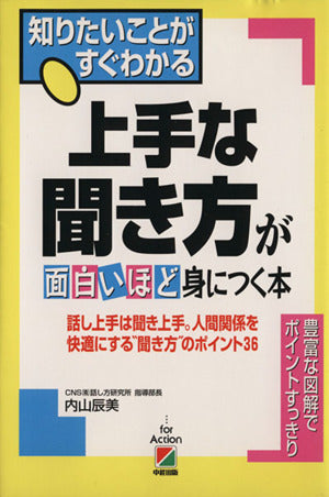 上手な聞き方が面白いほど身につく本: 知りたいことがすぐわかる 話し上手は聞き上手人間関係を快適にする聞き方のポイント [Apr 01， 2001] 内山 辰美