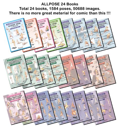 [Allpose Book] A_Life poses (コミック、漫画、マンガ、アニメ、イラスト人体ポーズ描画技法用) (Allposeブック描画ポーズリソース:24冊シリーズ) [ペーパーバック] Allpose