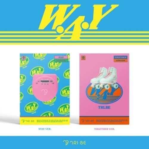 W.A.Y - Random Cover - 92pg Photobook， 8pg Bonus Book， Tag， 2 x Film Photo， 2 x Photo Cards + Folded Poster [CD] Tri.Be